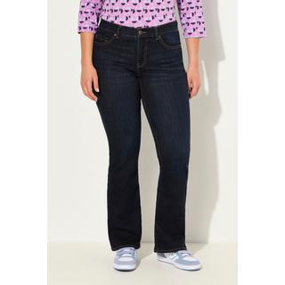 Ulla Popken  Jeans modello Mary con boot cut, taglio della gamba ampio e design a cinque tasche 