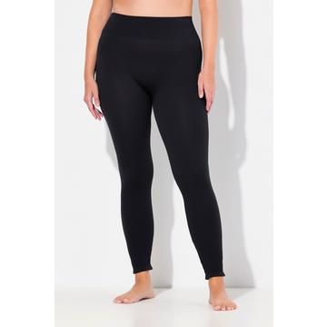 Legging en jersey côtelé avec taille large, sans couture latérale