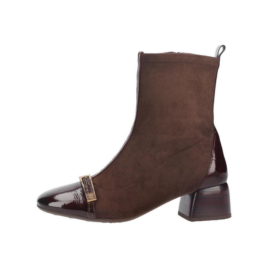 Hispanitas Bottines avec bout brillant et talon bloc  