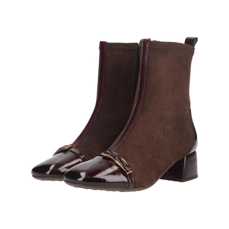 Hispanitas Bottines avec bout brillant et talon bloc  