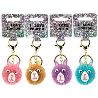 Roost Lama Pompom Schlüsselanhänger  
