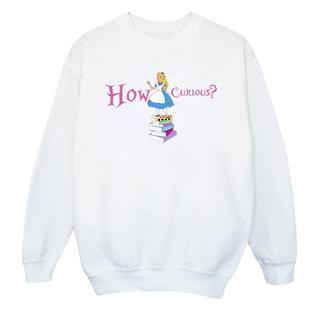 Disney  Sweat ALICE IN WONDERLAND HOW CURIOUS 