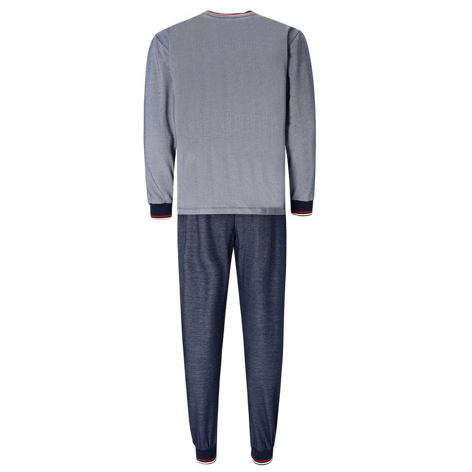 hajo Pyjama Set mit Langarm-Oberteil und langer Hose  