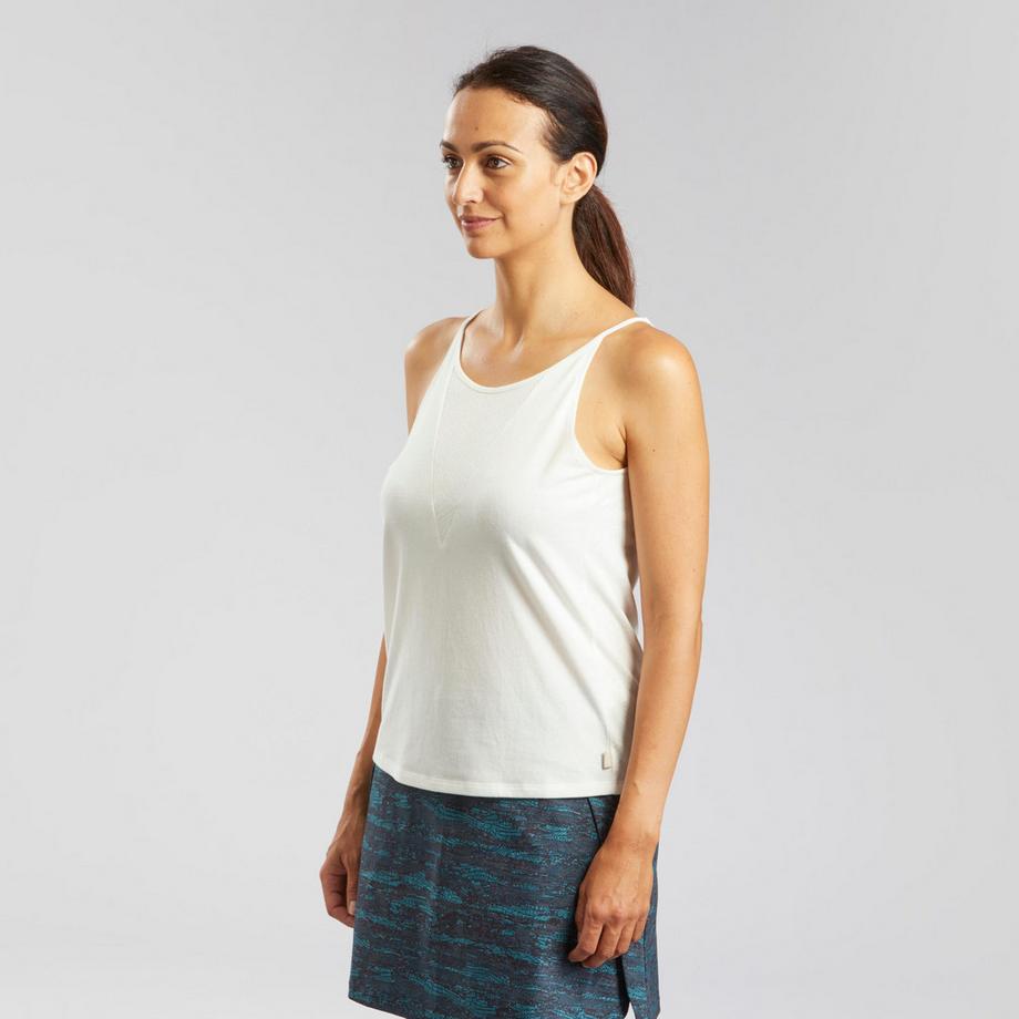 QUECHUA  Canotta donna regular fit cotone 