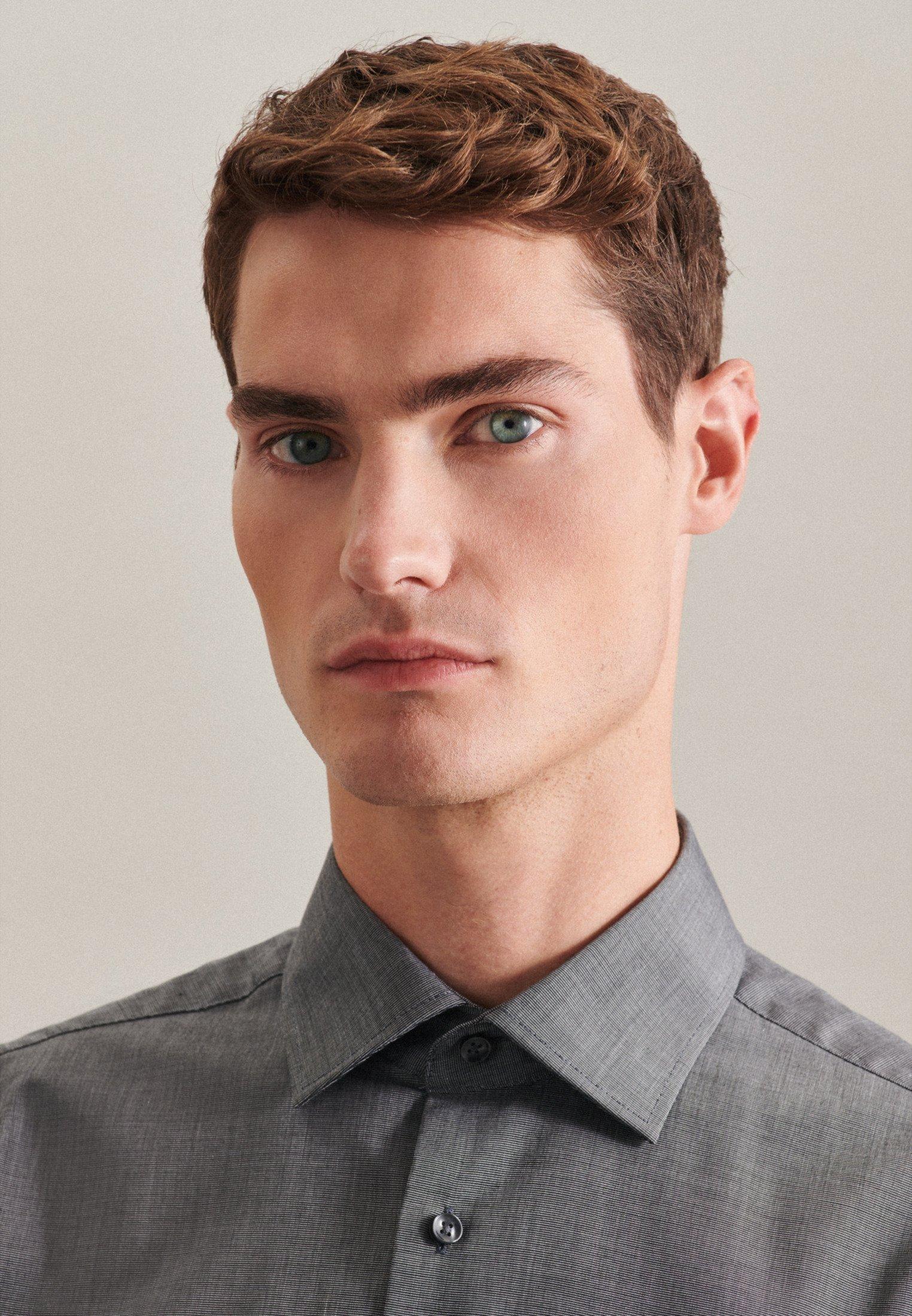 Seidensticker Business Hemd Regular Fit Kurzarm Uni  