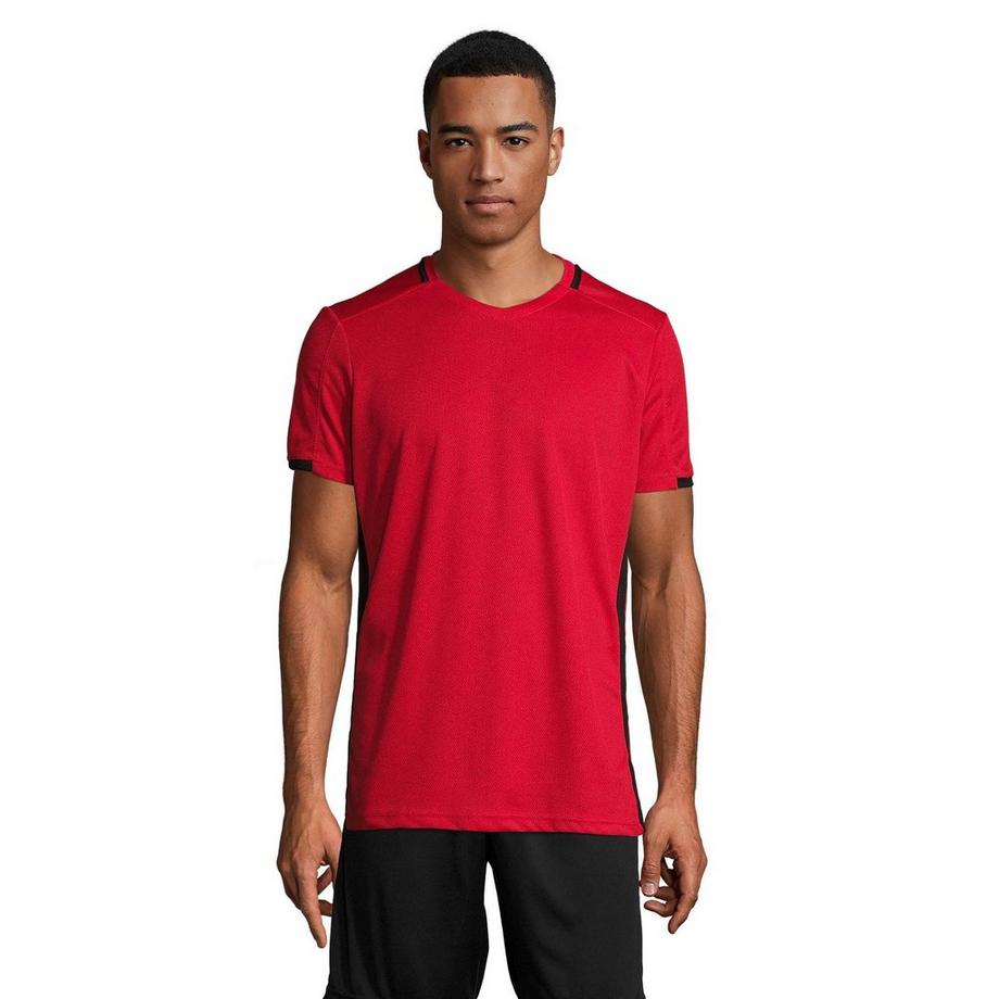 SOLS Classico Kontrast Kurzarm Fussball T-Shirt  