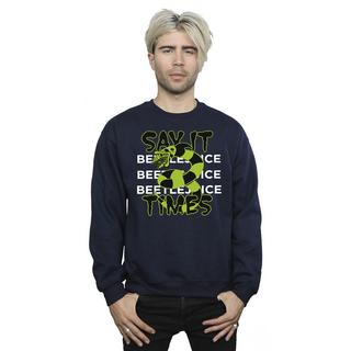 Beetlejuice Say It 3 Times Sweatshirt  