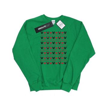 Mickey And Minnie Christmas Hearts Sweatshirt