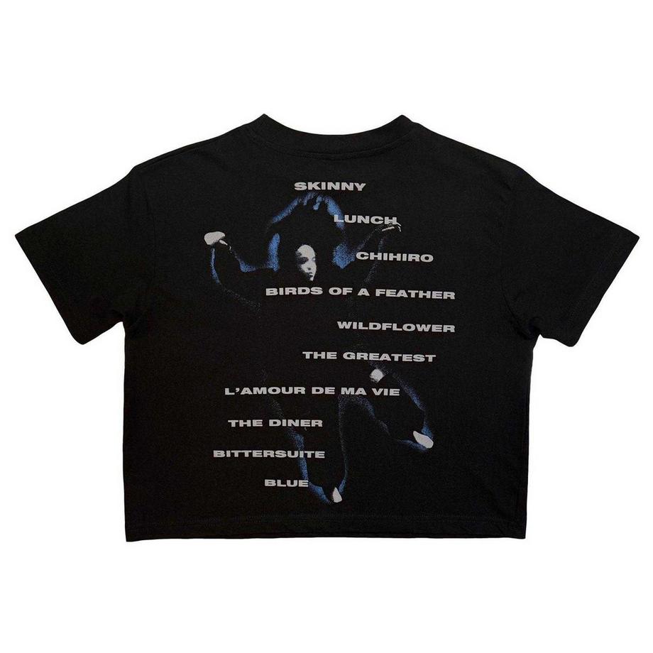Billie Eilish Tracklist Kurzes Top mit Rückendruck  