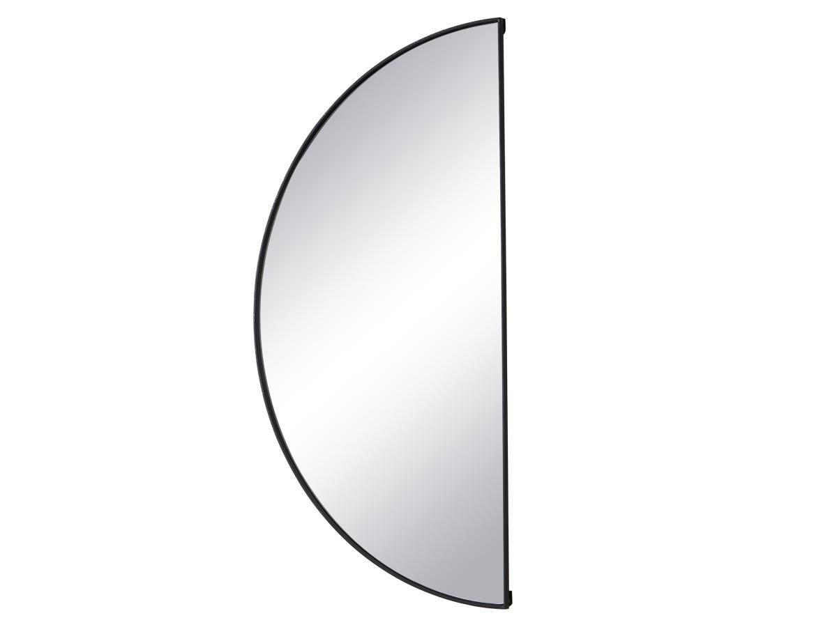 Vente-unique Specchio a semicerchio di design L.50 x H.100 cm in Metallo Nero - Lotto di 2 - GAVRA  