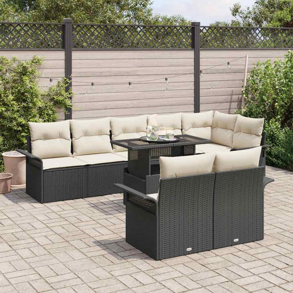 VidaXL Ensemble de canapé de jardin poly rattan  