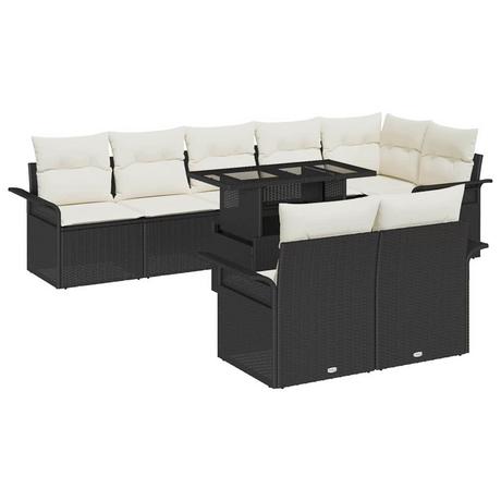 VidaXL Ensemble de canapé de jardin poly rattan  