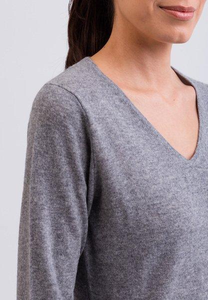 CASH-MERE.CH Pullover Cashmere Scollo a V  