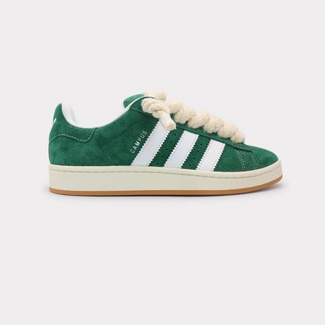 adidas  Campus 00s Dark Green White - Rope Lace Beige 