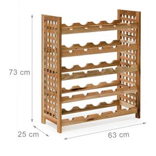 B2X Portabottiglie in noce per 25 bottiglie  