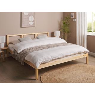 Beliani Letto en Legno di pino Scandinavo VANNES  