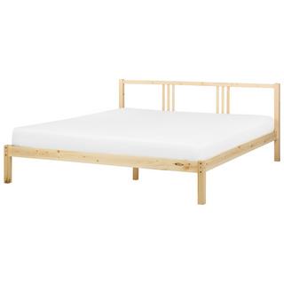 Beliani Letto en Legno di pino Scandinavo VANNES  