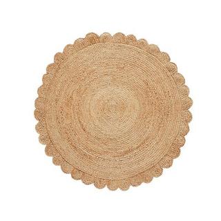 La Redoute Intérieurs Tapis jute rond forme fleur  