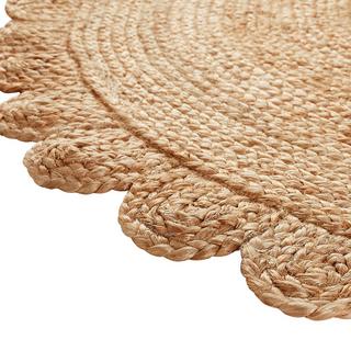 La Redoute Intérieurs Tapis jute rond forme fleur  