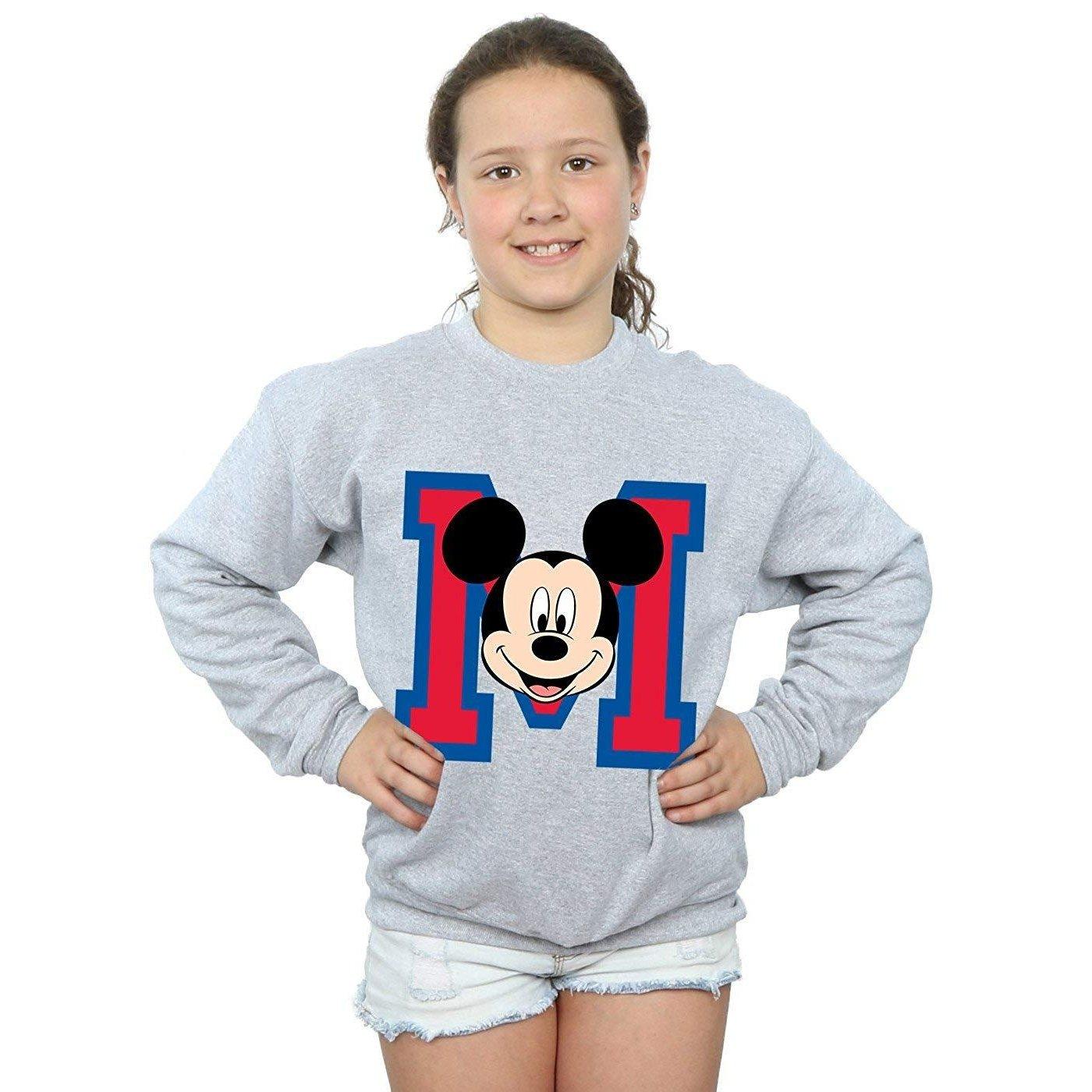 Disney  Mickey Mouse M Face Sweatshirt 