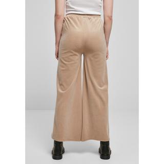 URBAN CLASSICS Pantaloni High Waist Straight Velvet  