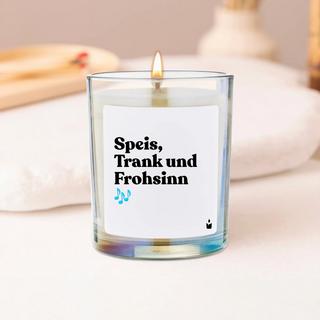 CandleHand Bougie Parfumée Flowery Speis, Trank und Frohsinn  