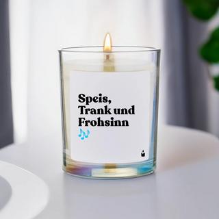 CandleHand Bougie Parfumée Flowery Speis, Trank und Frohsinn  