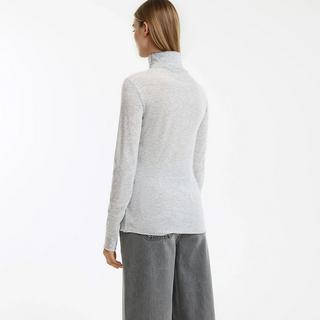 La Redoute Collections Rollkragen T-Shirt Lyocell Mischung  