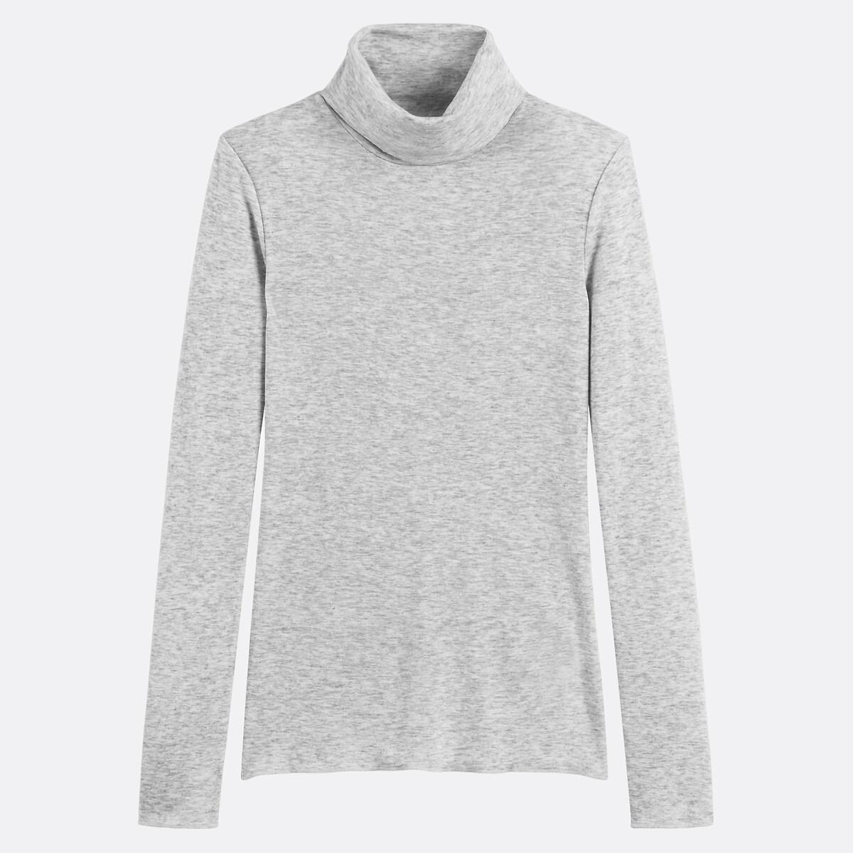 La Redoute Collections Rollkragen T-Shirt Lyocell Mischung  