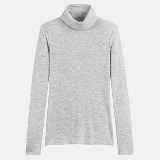 La Redoute Collections Rollkragen T-Shirt Lyocell Mischung  