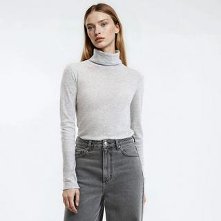 La Redoute Collections Rollkragen T-Shirt Lyocell Mischung  