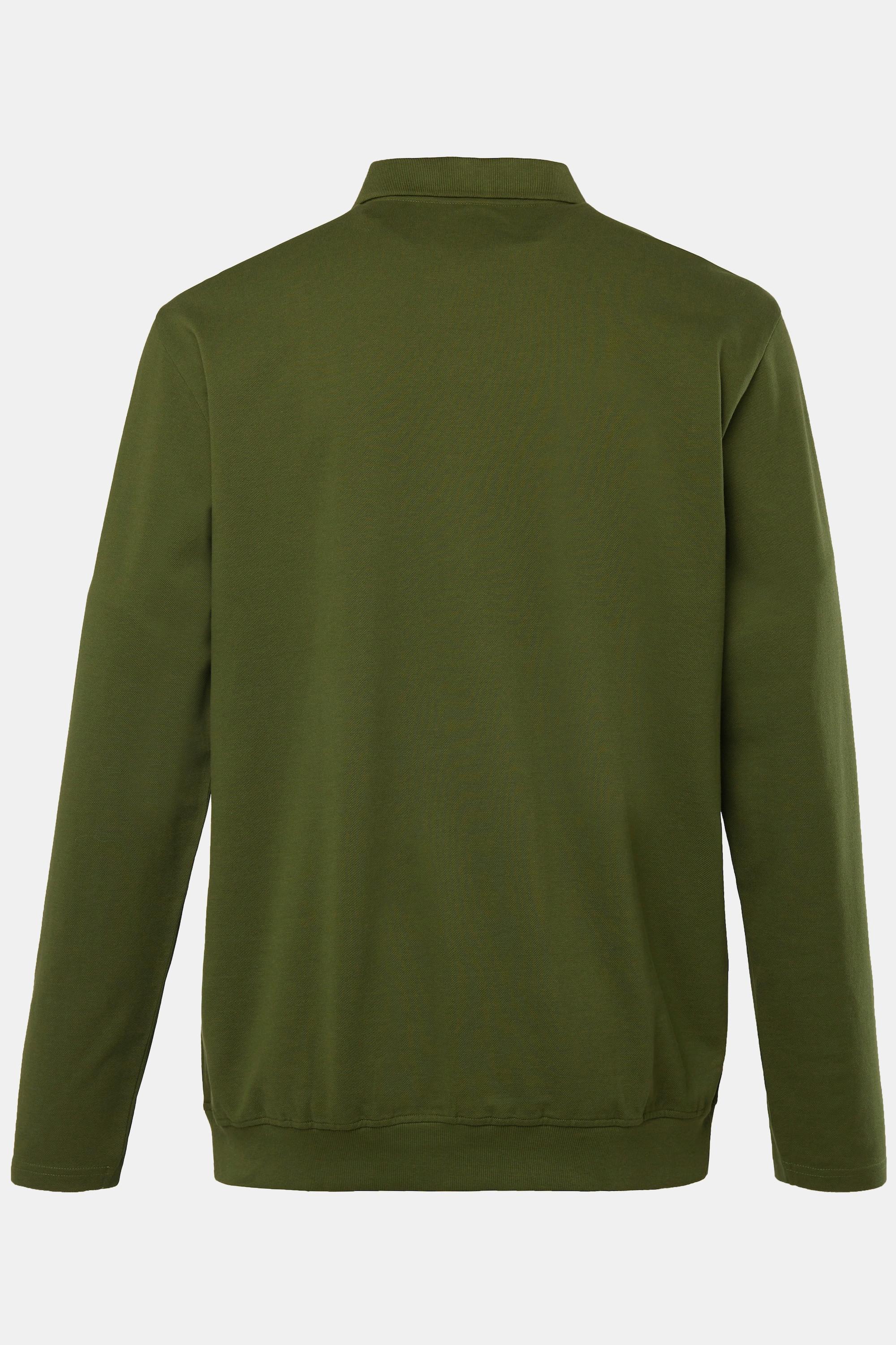 JP1880 Basic Langarm Piqué Poloshirt Bauchfit  