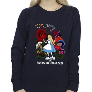 Disney  Alice In Wonderland Flowers Sweatshirt 