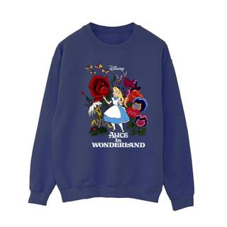 Disney  Alice In Wonderland Flowers Sweatshirt 