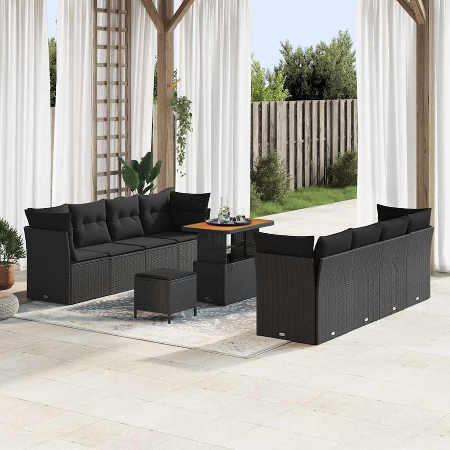 VidaXL Garten-sofa poly-rattan  