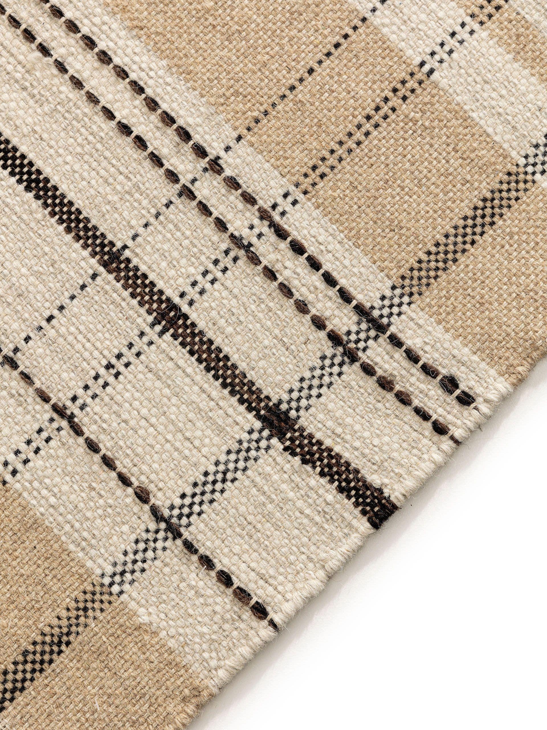 Benuta Tapis de laine Bahati Beige  