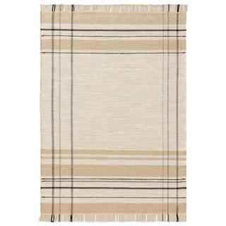 Benuta Tapis de laine Bahati Beige  