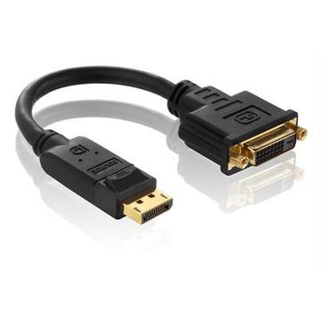 PureLink PI170 câble vidéo et adaptateur 0,1 m DisplayPort DVI-D Noir