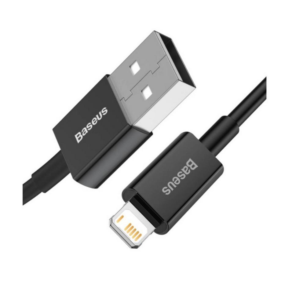 Baseus  Câble USB-A vers Lightning Baseus Superior Fast Charge, 2,4 A, 1 m - Noir 