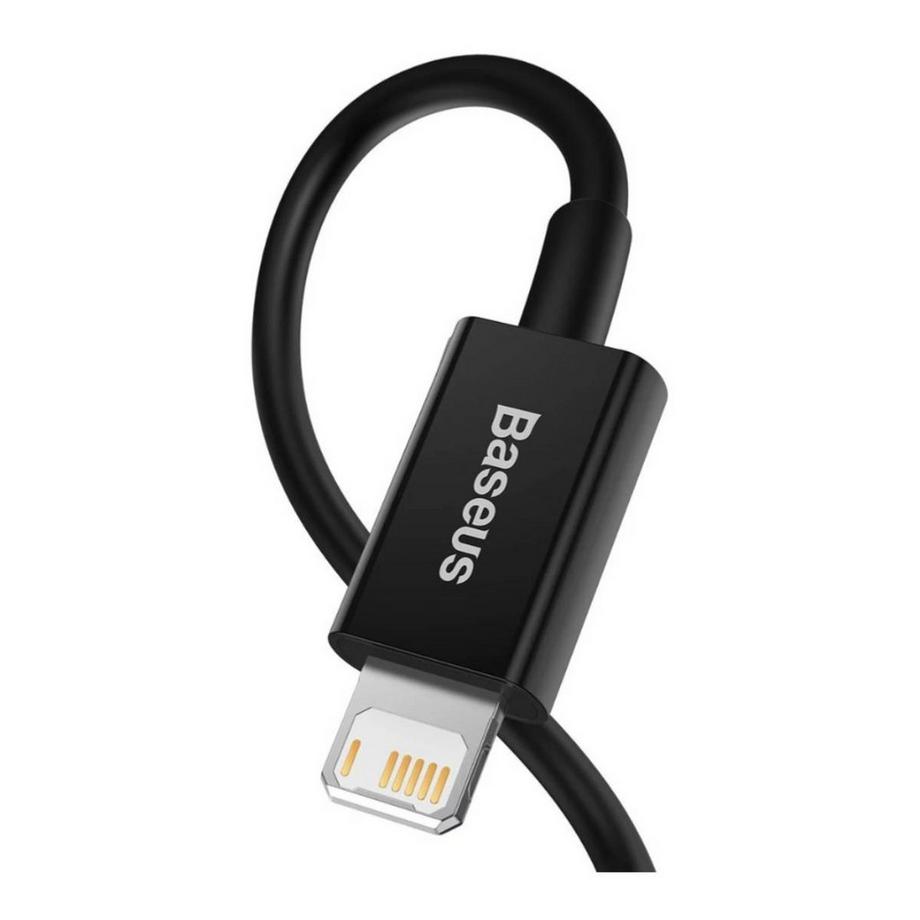 Baseus  Câble USB-A vers Lightning Baseus Superior Fast Charge, 2,4 A, 1 m - Noir 