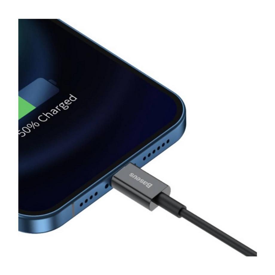 Baseus  Câble USB-A vers Lightning Baseus Superior Fast Charge, 2,4 A, 1 m - Noir 