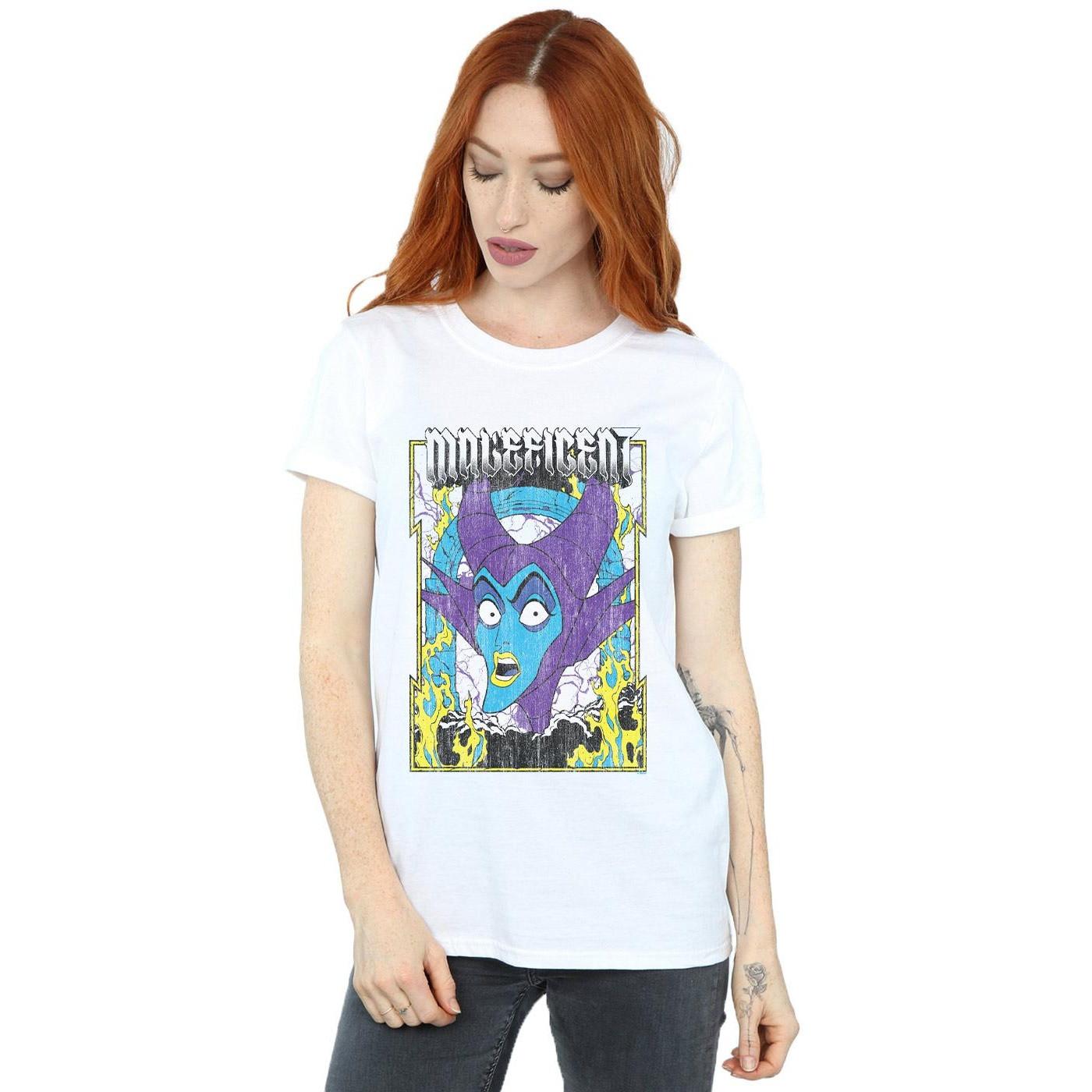 Disney Maleficent T-Shirt Effetto Usurato  