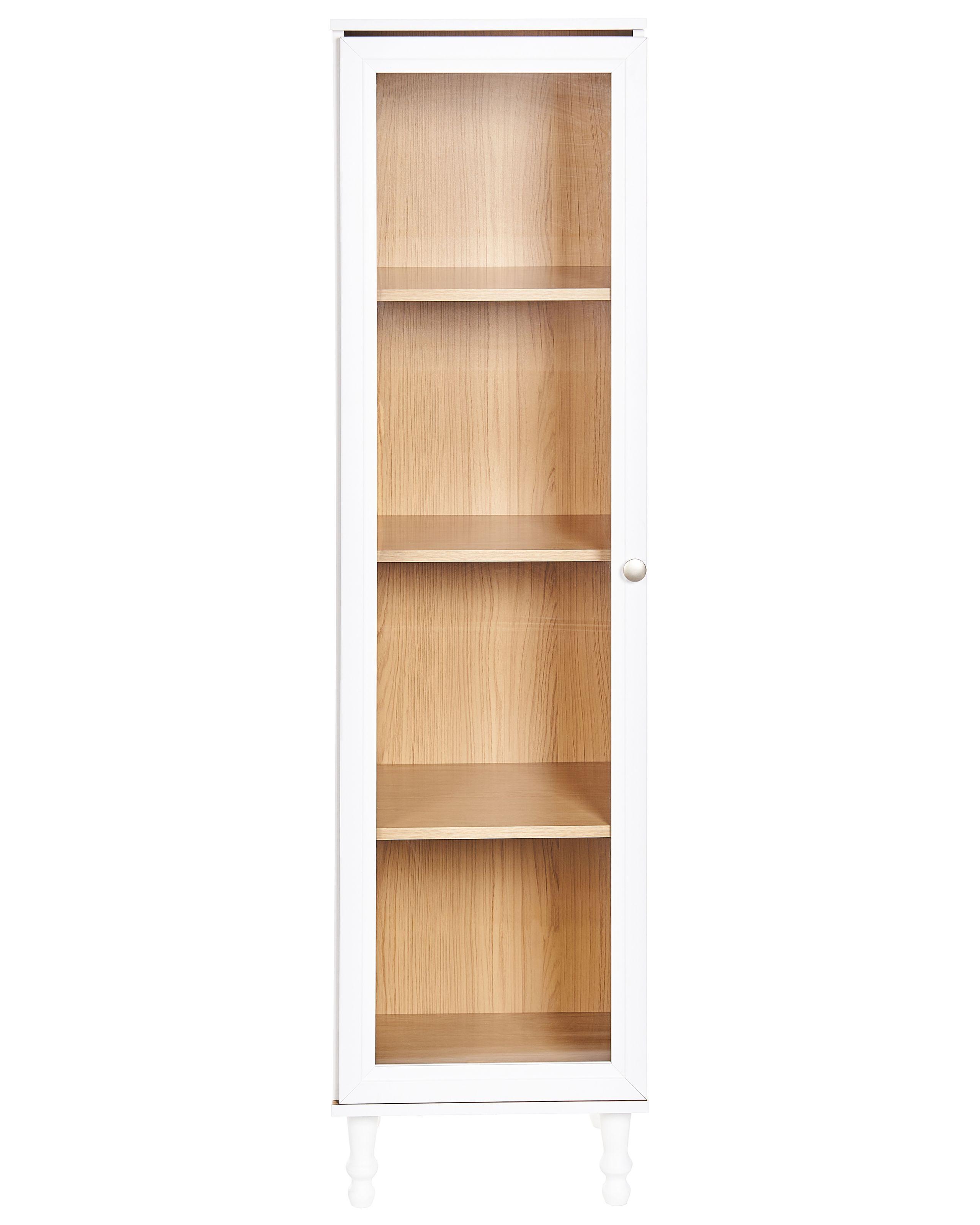 Beliani Armoire vitrine en Panneau de particules de bois Scandinave TINGLEDALE  