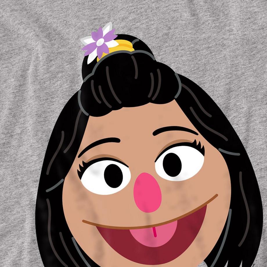 Sesame Street  T-ShirtManches Longues Motif Jiyoung Motiftyle Visage 