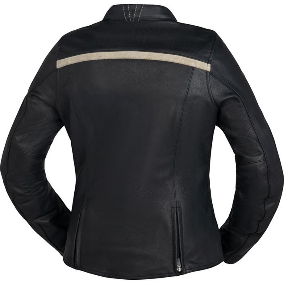 iXS Blouson cuir moto classic pour femme avec rayures  