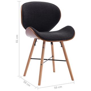 VidaXL Chaise de salle à manger tissu  