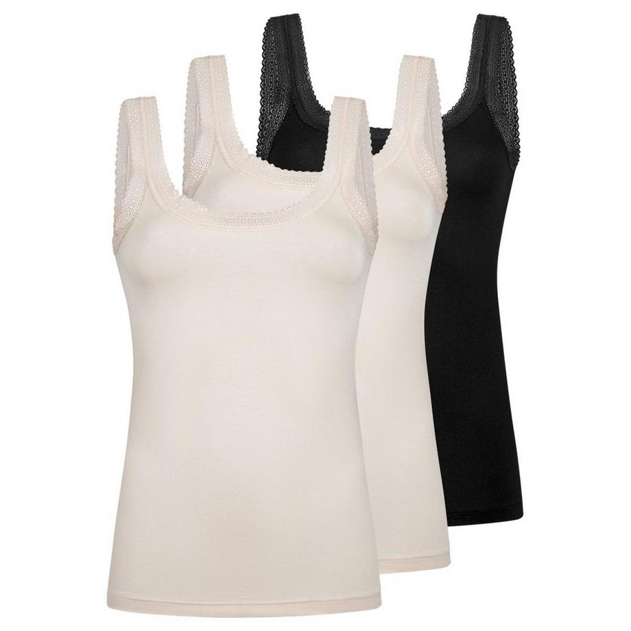 Modal Lace lot de 3  - maillot de corps / Top