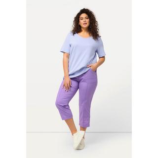 Ulla Popken Pantaloni cargo 7/8 con linguetta arrotolabile Vita comoda  