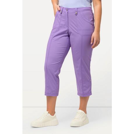 Ulla Popken Pantaloni cargo 7/8 con linguetta arrotolabile Vita comoda  