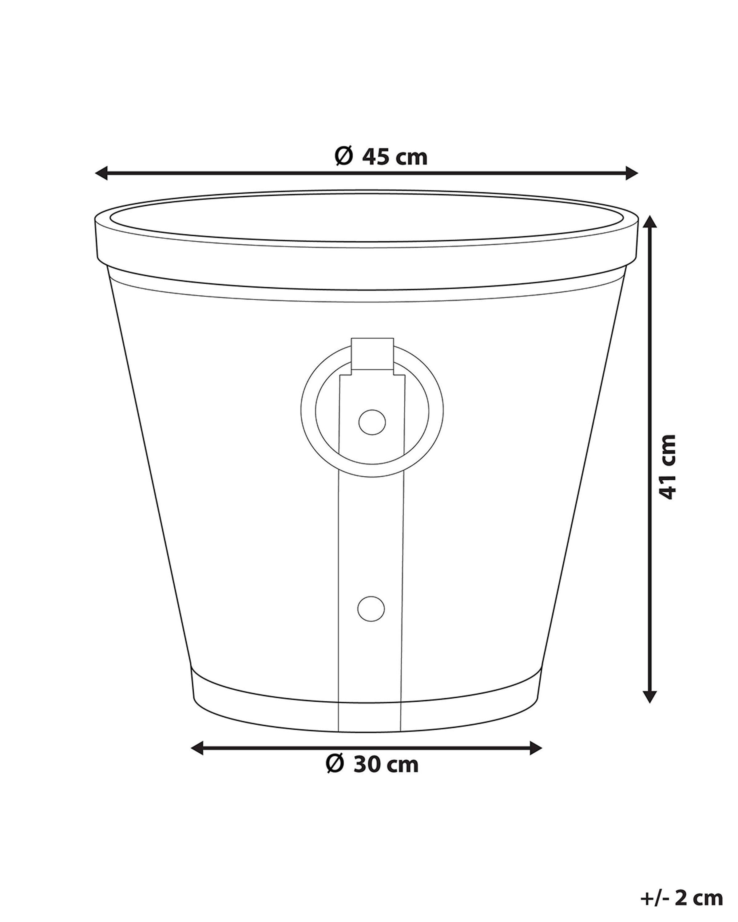 Beliani Vaso per piante en Fibra d'argilla Rustico VARI  